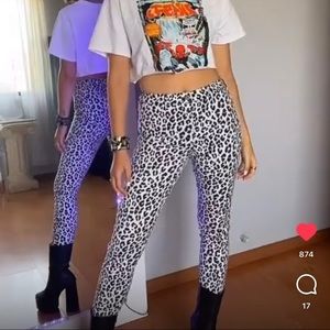 Animal print pants
